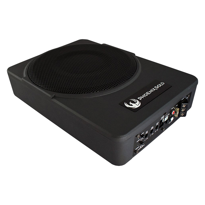 Phoenix Gold 10 aktiv subwoofer under sæde 200W RMS