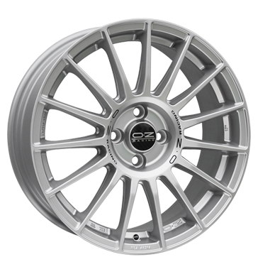 OZ Superturismo LM matt race silber mit schwarzer Schrift matt race silber mit schwarzer Schrift