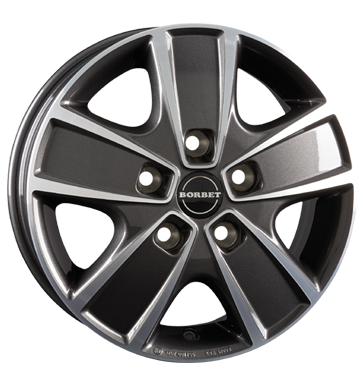 Borbet CWG mistral anthracite polished glossy mistral anthracite polished glossy