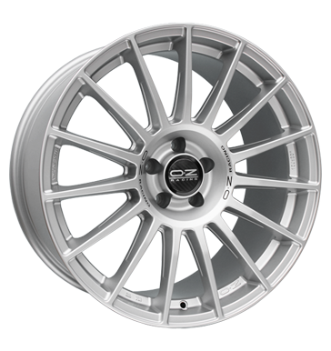 OZ Superturismo Dakar matt race silber mit schwarzer Schrift matt race silber mit schwarzer Schrift