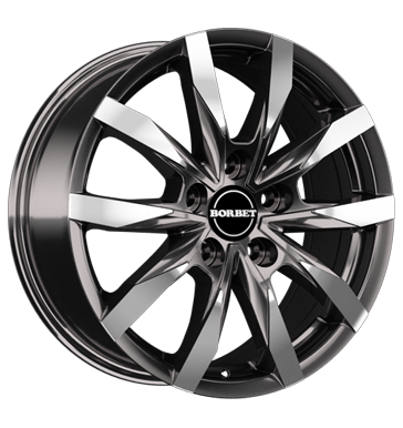 Borbet CW5 mistral anthracite glossy polished mistral anthracite glossy polished