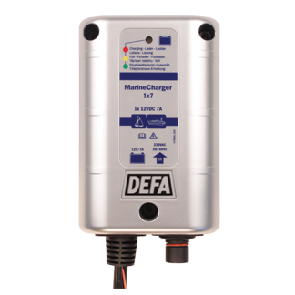 DEFA marinecharger 12v 1 x 7a schuko