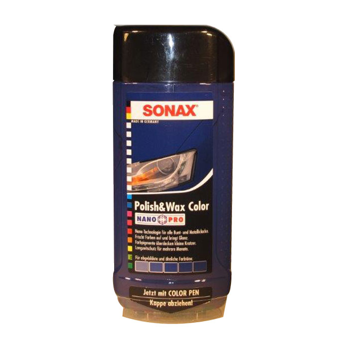 Polish og wax color blå 500ml