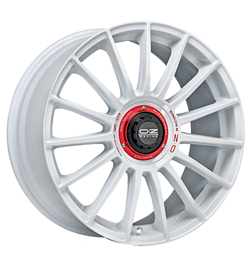 OZ Superturismo Evoluzione WRC white + red lettering white + red lettering