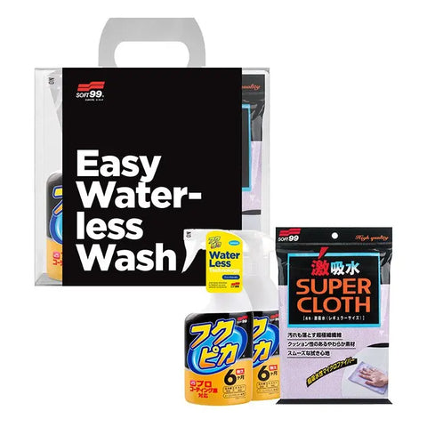 Soft99 Waterless cleaning kit - sæt med 3 dele