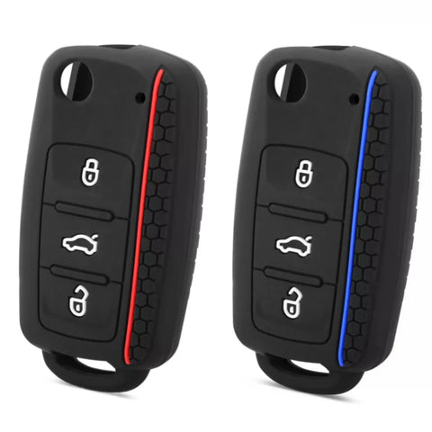Klapnøgle silikone cover, VW, SEAT, Skoda, flere farver