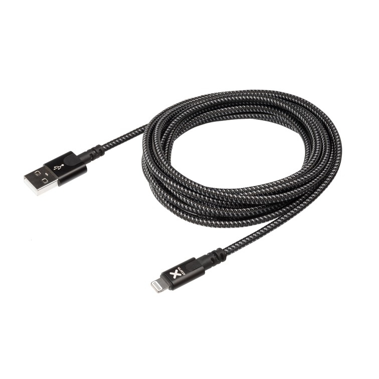 Dataladekabel Premium Lightning 3m Black