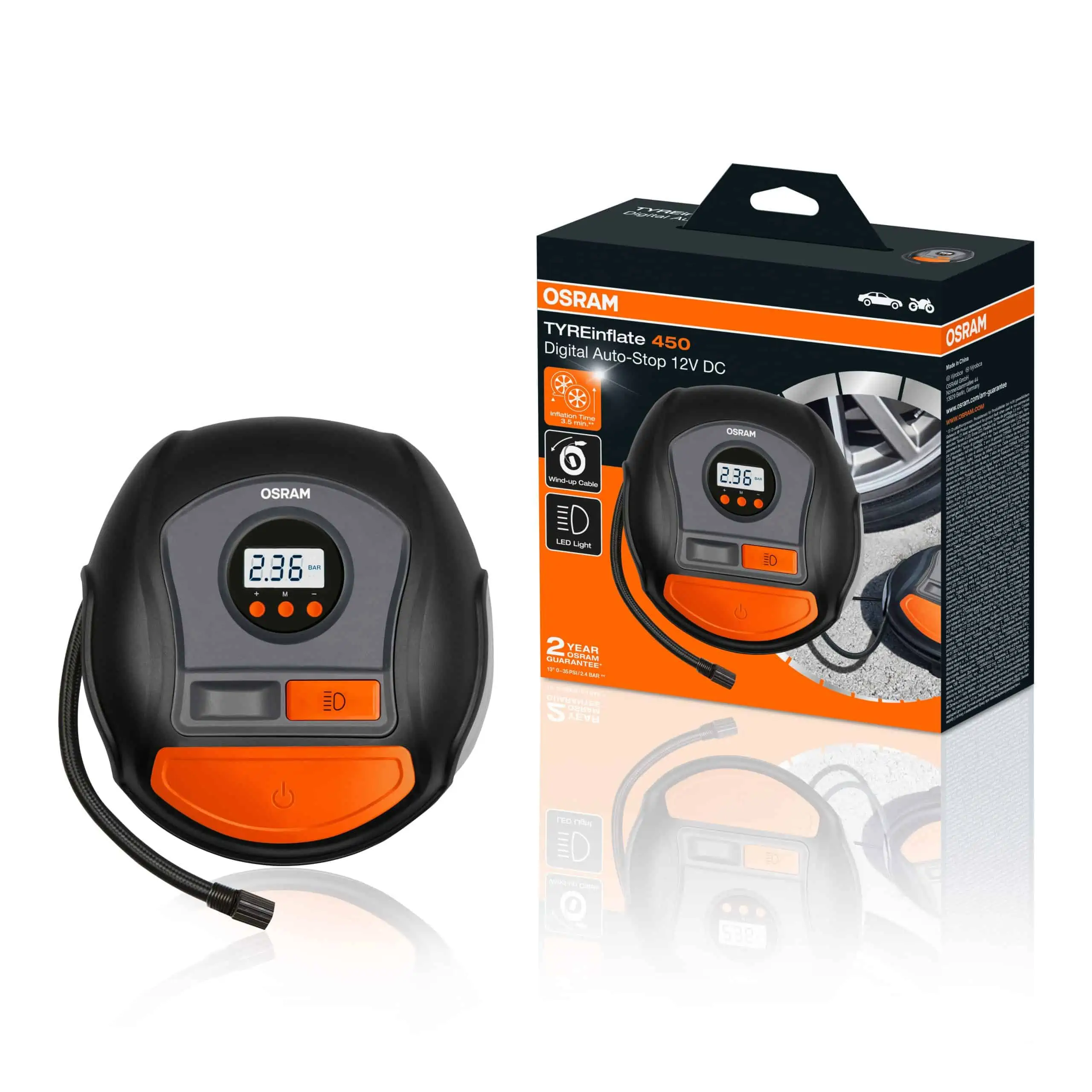 OSRAM LUFTKOMPRESSIR 12V DIGITAL