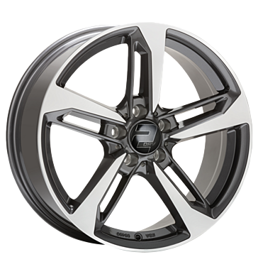 2DRV WH36 dark gunmetal hochglanzpoliert dark gunmetal hochglanzpoliert