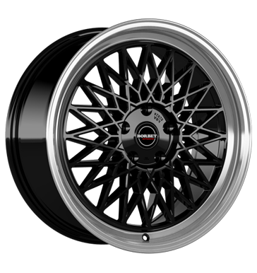 Borbet B black rim polished black rim polished