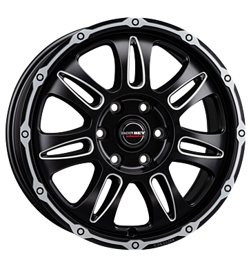 Borbet CW8 black rim window polished matt black rim window polished matt