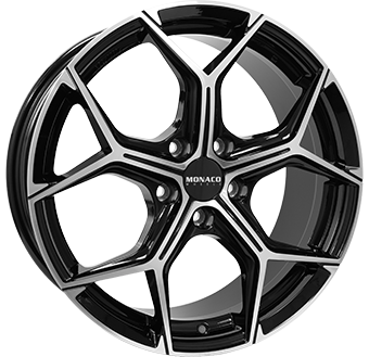 Monaco wheels Gp16 Gloss Black / Polished