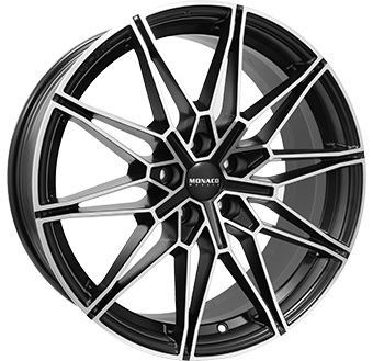 Monaco wheels Gp18 Dull Black / Polished