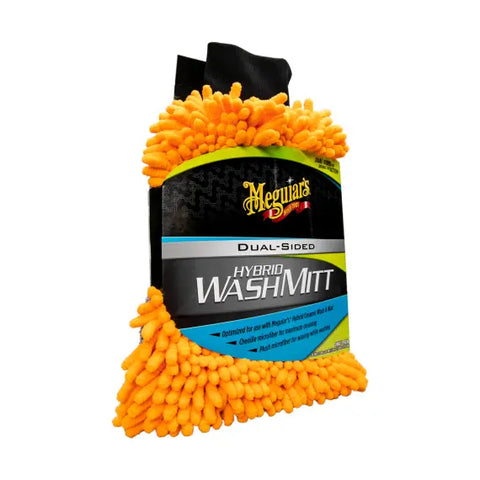 Meguiar's Mikrofiber handske til bilvask - Hybrid Wash Mitt (Stor)