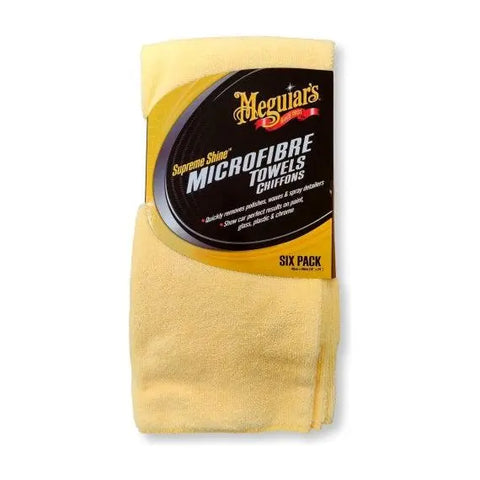 Meguiar's Mikrofiberklude - Supreme Shine Microfiber (6 pak)