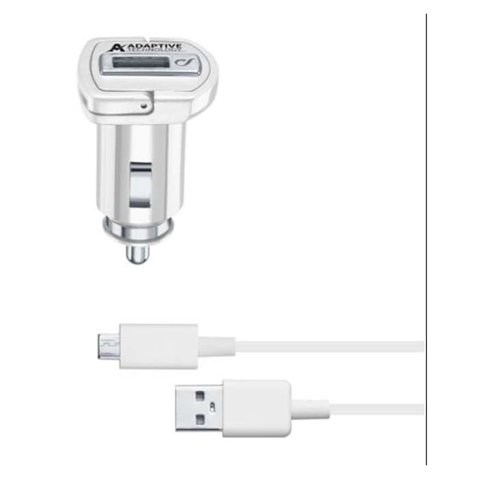 Cellularline Oplader 2-i-1-kit til 12V eller 24V, mikro