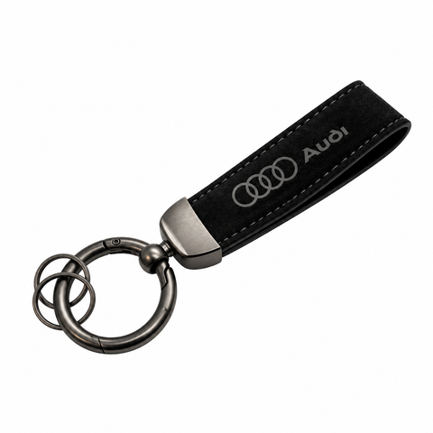 Audi nøglering, Sort læder