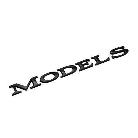 Tesla Model 3 Modelbetegnelse Bag, Sort højglans