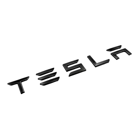 Tesla Emblem Bag, Sort højglans
